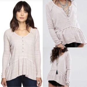 Free People Coastline Peplum Top